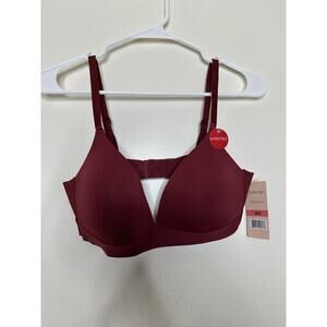 Strm Line Wireless Bra Size 36B Dark Red Lightly Padded NEW￼